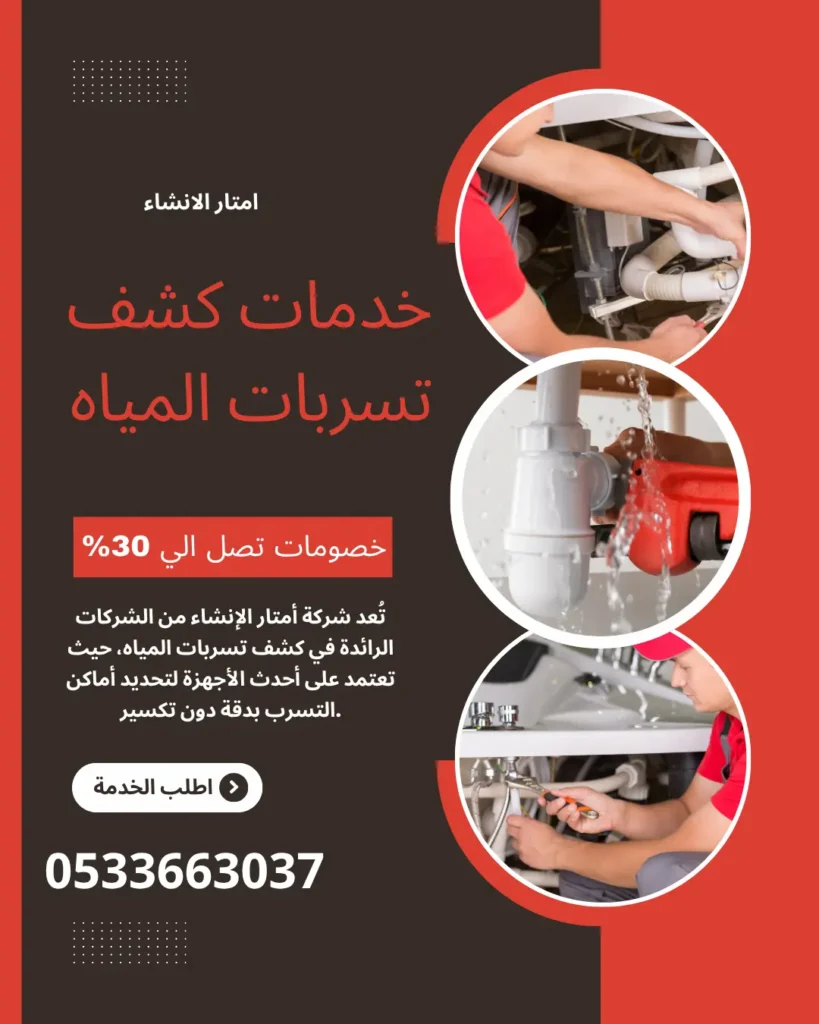 شركة كشف تسربات المياه ببيشة