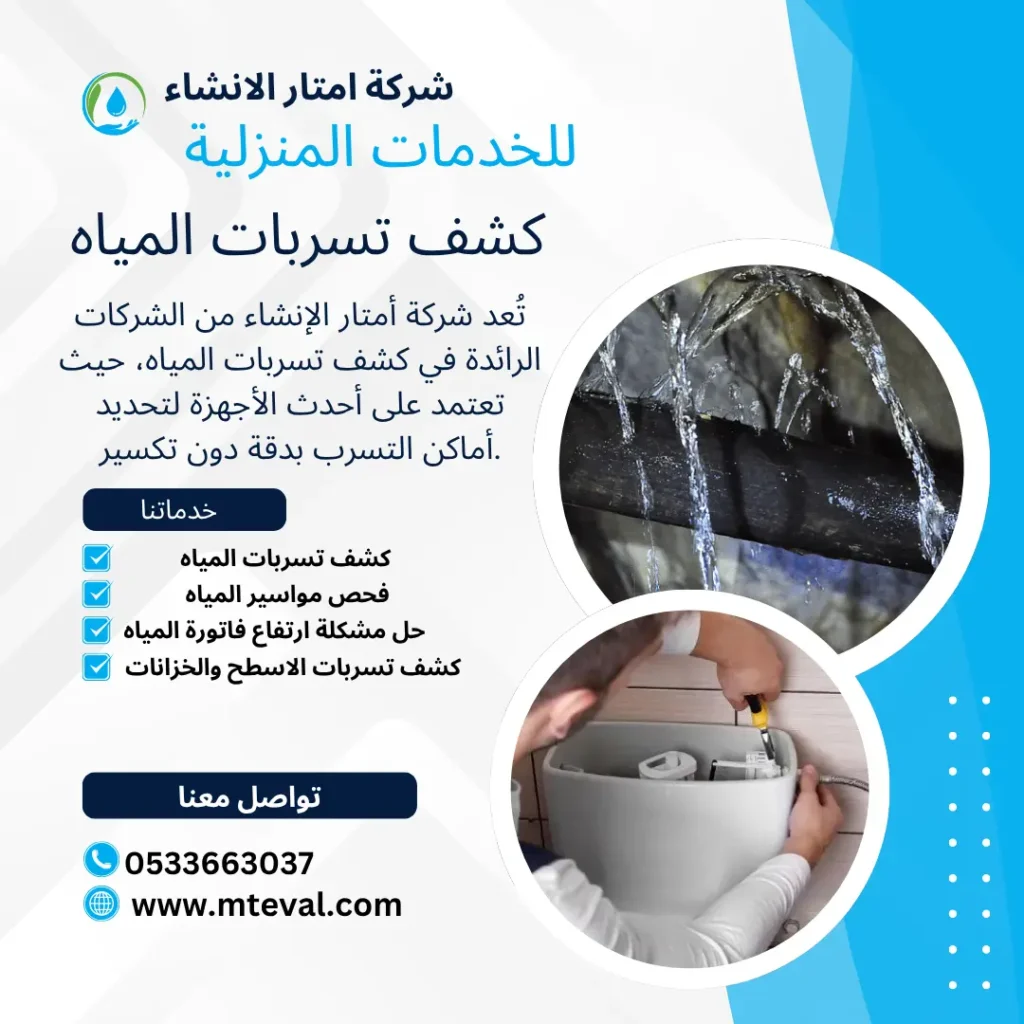 شركة كشف تسربات المياه ببيشة